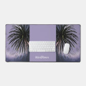 Windgeblazen palmboom Tropisch Paarse  Bureaumat (Keyboard & Muis)