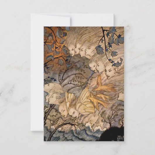 “Windgeesten” door Arthur Rackham Bedankkaart (Voorkant)