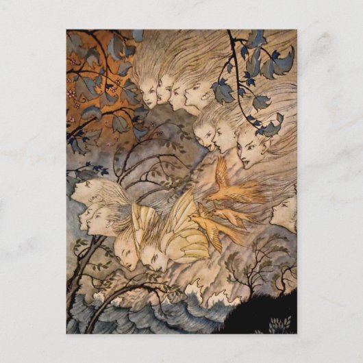 “Windgeesten” door Arthur Rackham Briefkaart (Voorkant)