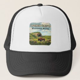 Windgrot Nationaal Park Bison South Dakota Trucker Pet