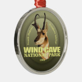 Windgrot NP (Pronghorn) WT Metalen Ornament (Rechts)