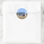 windgrot van abh ronde sticker (Tas)
