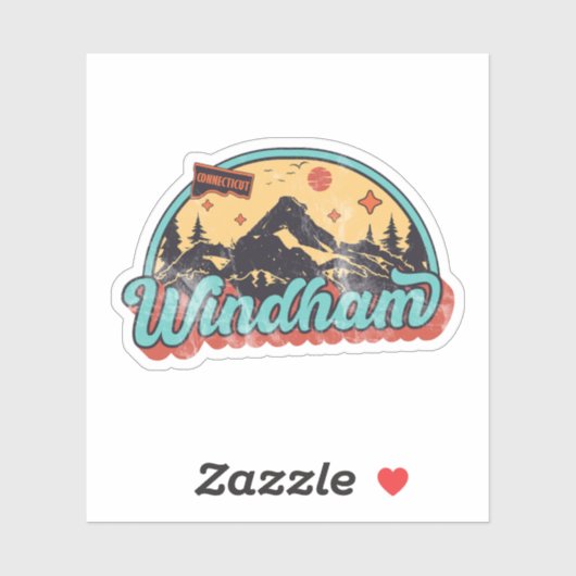 Windham, Connecticut Sticker (Vel)