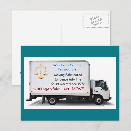 Windham County Movers: Briefkaart (Voorkant / Achterkant)