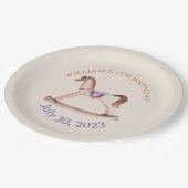 Windham Cream Rocking Horse Speelgoed Wilderness Papieren Bordje (Gekanteld)