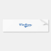 Windham New Hampshire Classic Design Bumpersticker (Voorkant)