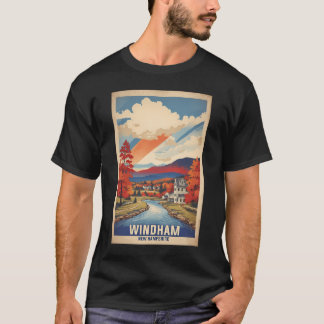 Windham New Hampshire USA Vintage Reizen Toerisme T-shirt