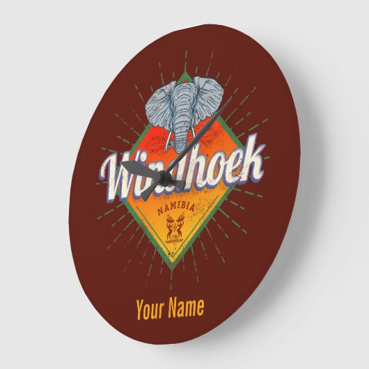 Windhoek Namibië Retro Elephant  Afrika Grote Klok (Hoek)