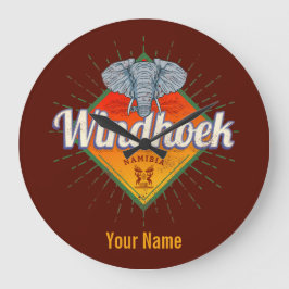 Windhoek Namibië Retro Elephant  Afrika Grote Klok