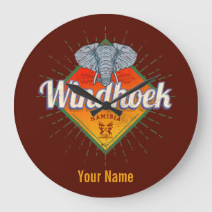 Windhoek Namibië Retro Elephant  Afrika Grote Klok