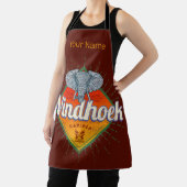 Windhoek Namibië Retro Elephant Afrika Schort (Insitu)