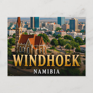 Windhoek Woestijn Horizon en Namibische Geest Briefkaart