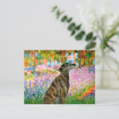 Windhond (br2) - Tuin Briefkaart (Staand voorkant)