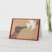 Windhond en Duif Kaart (Voorkant)
