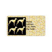 Windhond  etiket (Voorkant)