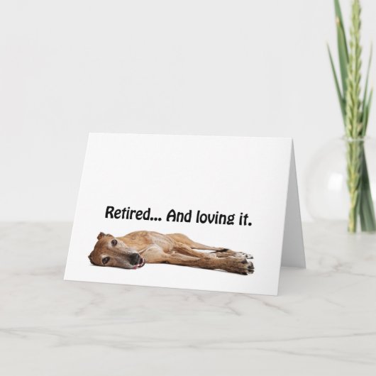 Windhond GVV die Teruggetrokken en van het houdt Kaart (Voorkant)