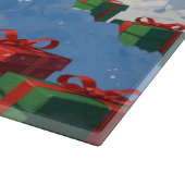 Windhond hardlopen in de sneeuw met kerst Pet Snijplank (Hoek)