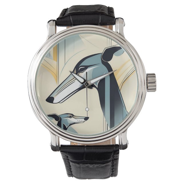 Windhond Horloge (Voorkant)
