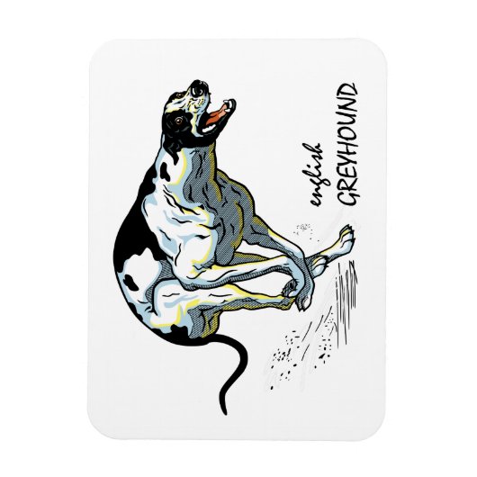 windhond magneet (Verticaal)