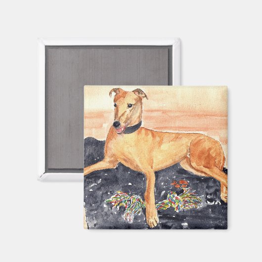 windhond magneet (Voorkant / Achterkant)