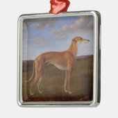 Windhond Metalen Ornament (Links)