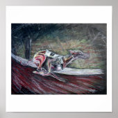 windhond poster (Voorkant)