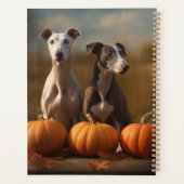 Windhond Puppy Herfst Plezier Pompoen Planner (Achterkant)