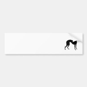 Windhond Silhouet Bumpersticker