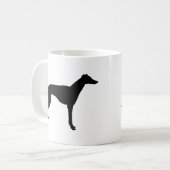 Windhond Silhouet Koffiemok (Voorkant links)