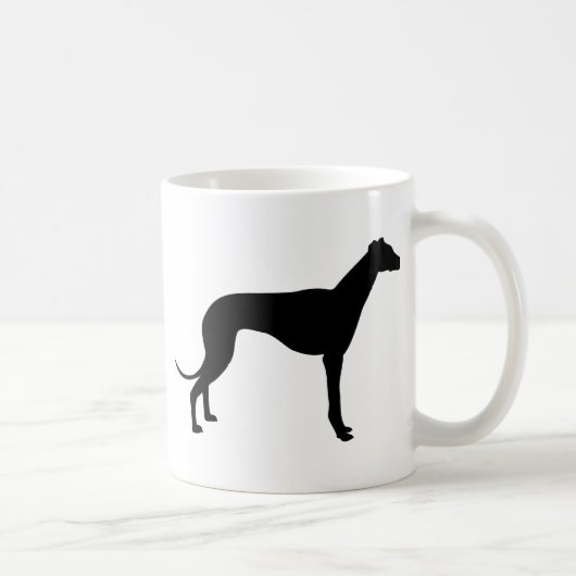 Windhond Silhouet Koffiemok (Rechts)