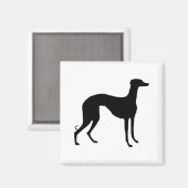 Windhond Silhouet Magneet (Voorkant / Achterkant)
