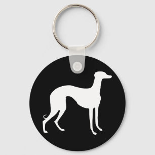 Windhond Silhouet Sleutelhanger