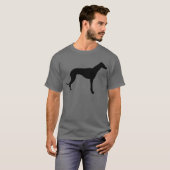 Windhond Silhouet T-shirt (Voorkant volledig)