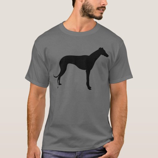 Windhond Silhouet T-shirt (Voorkant)