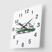 Windhond Whippet Racerend Heraldisch Wapenschild E Vierkante Klok (Hoek)