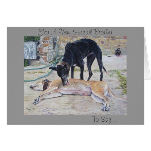 windhonden schilderachtig landschapskunst (Voorkant Horizontaal)