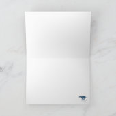 Windhonden trekken aan de slee van de kerstman feestdagen kaart (Binnen)