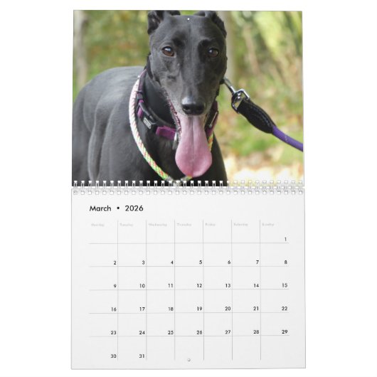 windhondenkalender kalender (Mar 2026)