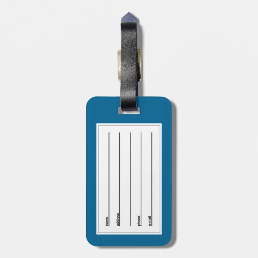 windhondenras-bagagelabel bagagelabel (Achterkant verticaal)