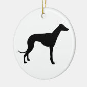 windhondenras-ornament keramisch ornament (Links)