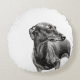 Windhondhoutskooltekening Rond Kussen