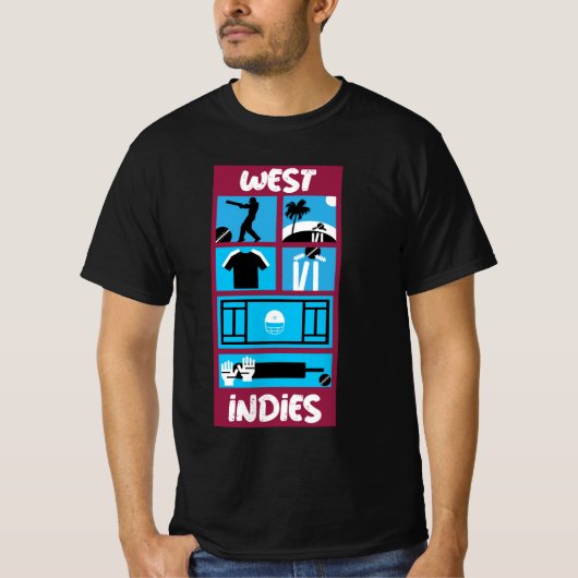 Windies Cricket | West Indies | Seizoen | Caribisc T-shirt (Voorkant)