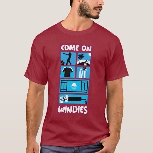 Windies Cricket West Indies Test Cricket T-shirt (Voorkant)
