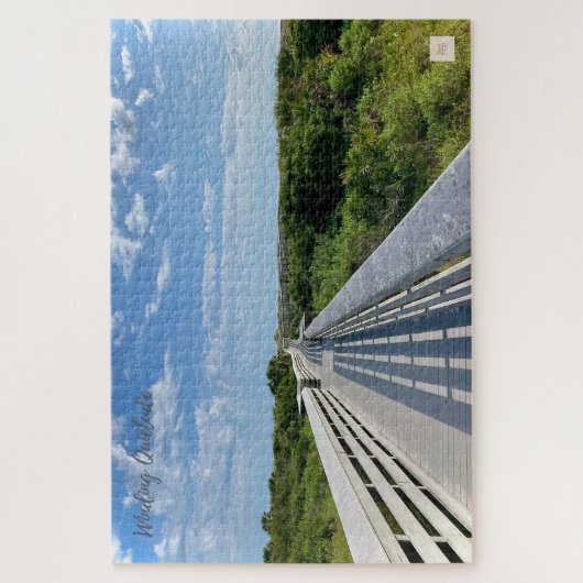 Winding Quietude – Florida Boardwalk | Quiet Ember Legpuzzel (Verticaal)