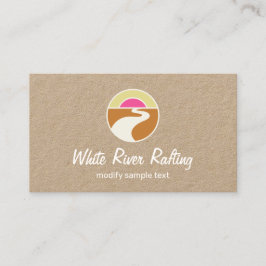 Winding River Horizon Natuur Logo Visitekaartje