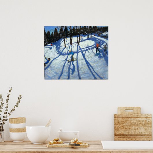 Winding Trail Morzine Poster (Keuken)
