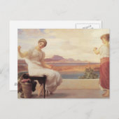 Winding van de Skein Yarn Fine Art Briefkaart (Voorkant / Achterkant)