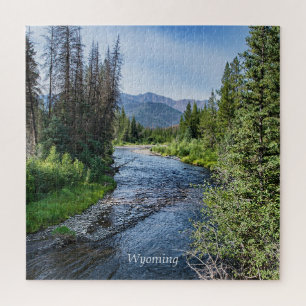 Winding Wyoming Stream (gelabeld) Legpuzzel