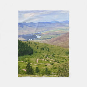 Windingelende Weg Fleece Deken