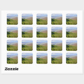 Windingelende Weg Vierkante Sticker (Vel)